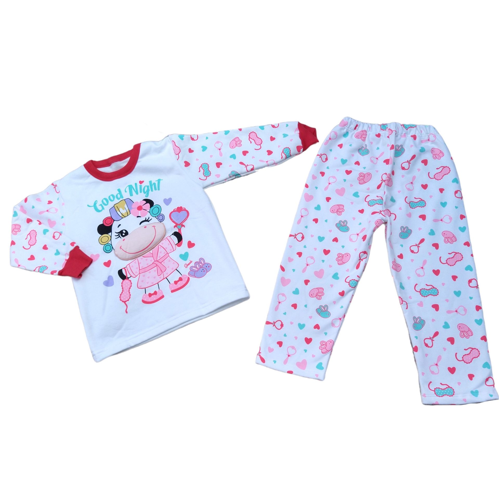 Pijama de Niña Franela | Vaquita