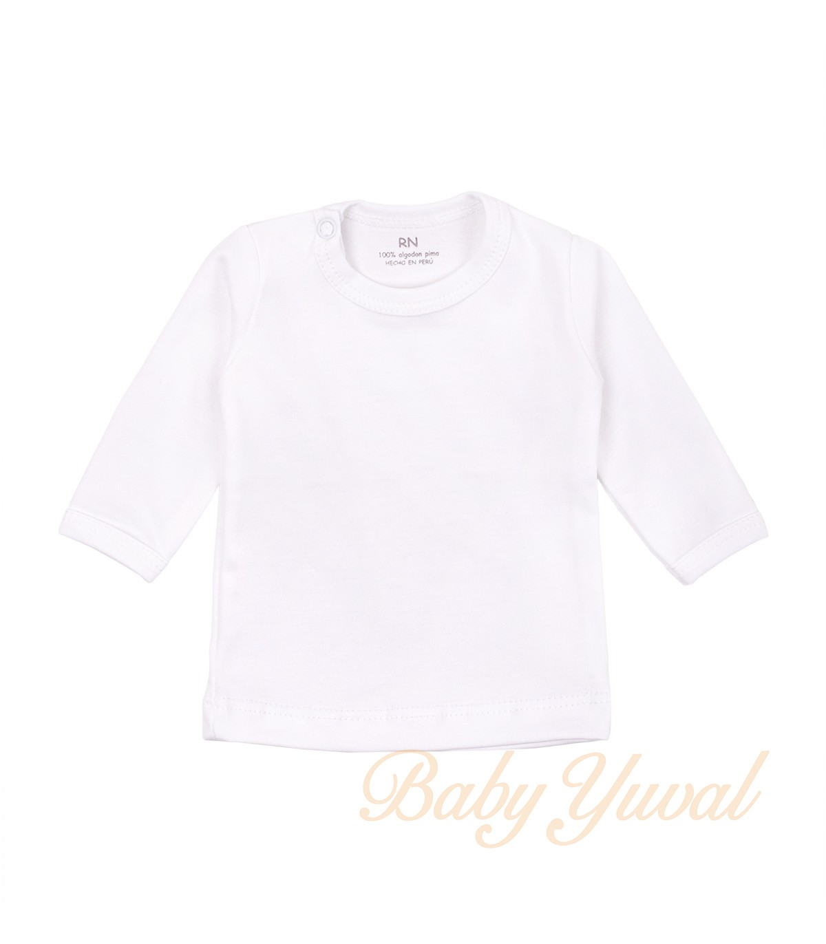 Polo Prematuro de Algodón Pima | Blanco