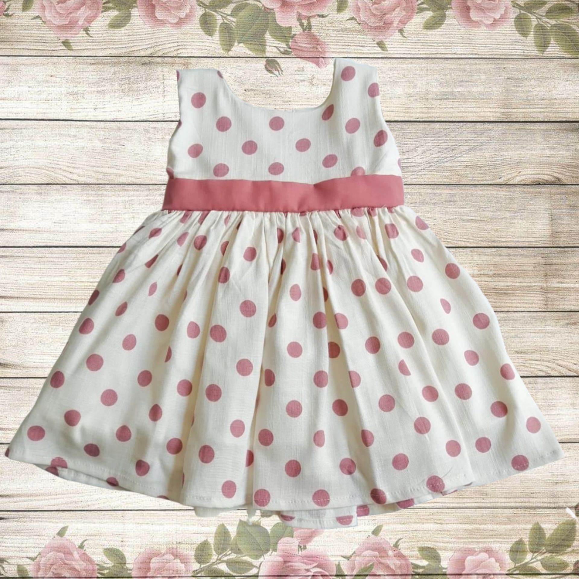 Vestido de Cotton Algodón Rosa