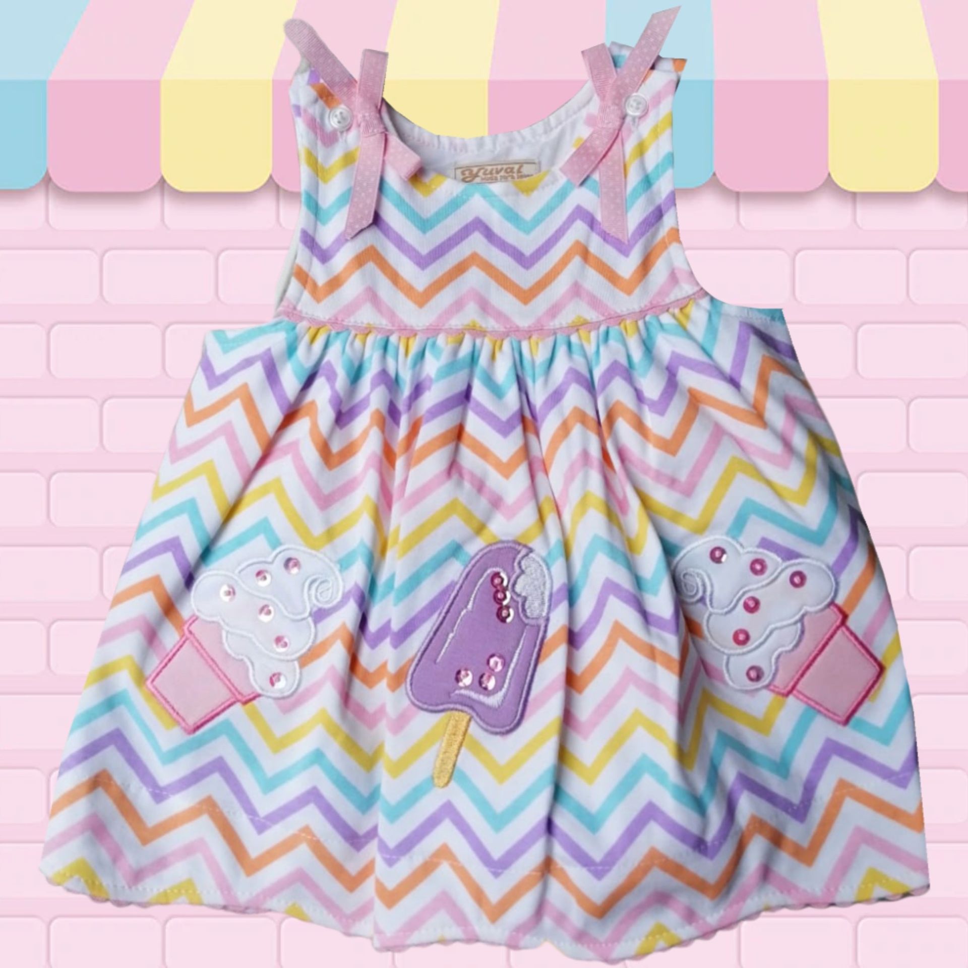 Vestido de Algodón Ice Cream