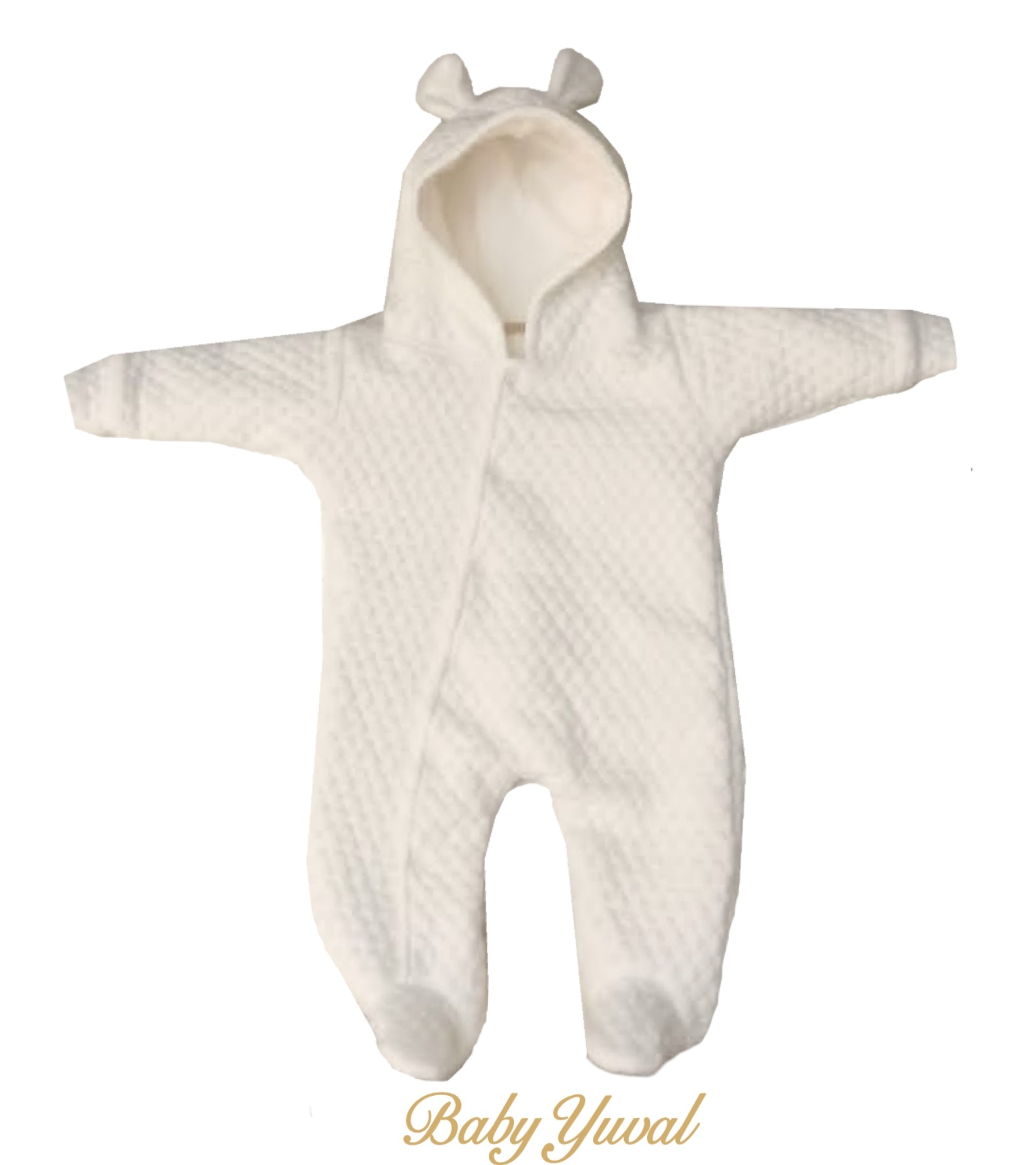 Enterizo Jacquard Acolchado | Colección Bear Crema