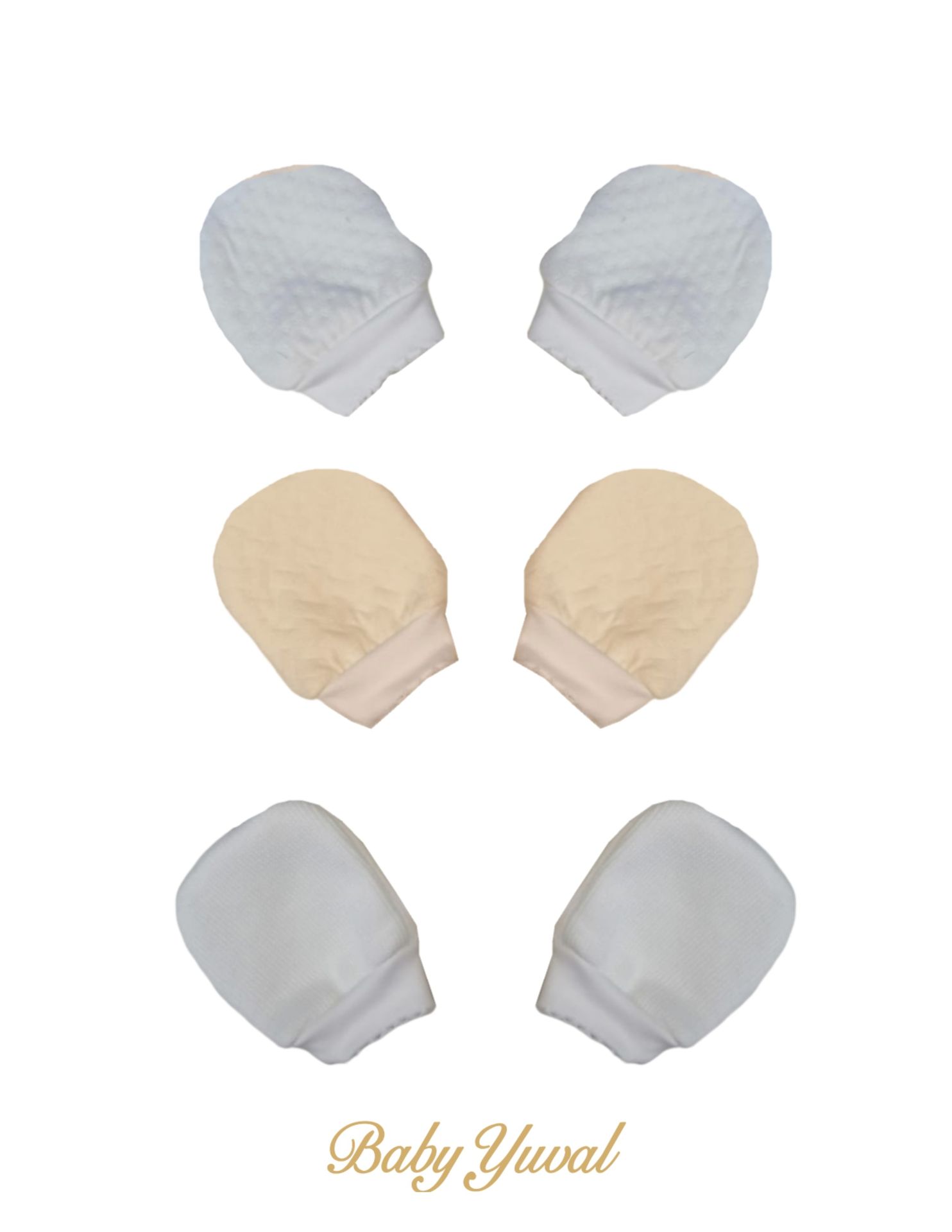 Tripack Mitones | Punto Inglés y Algodón Jacquard
