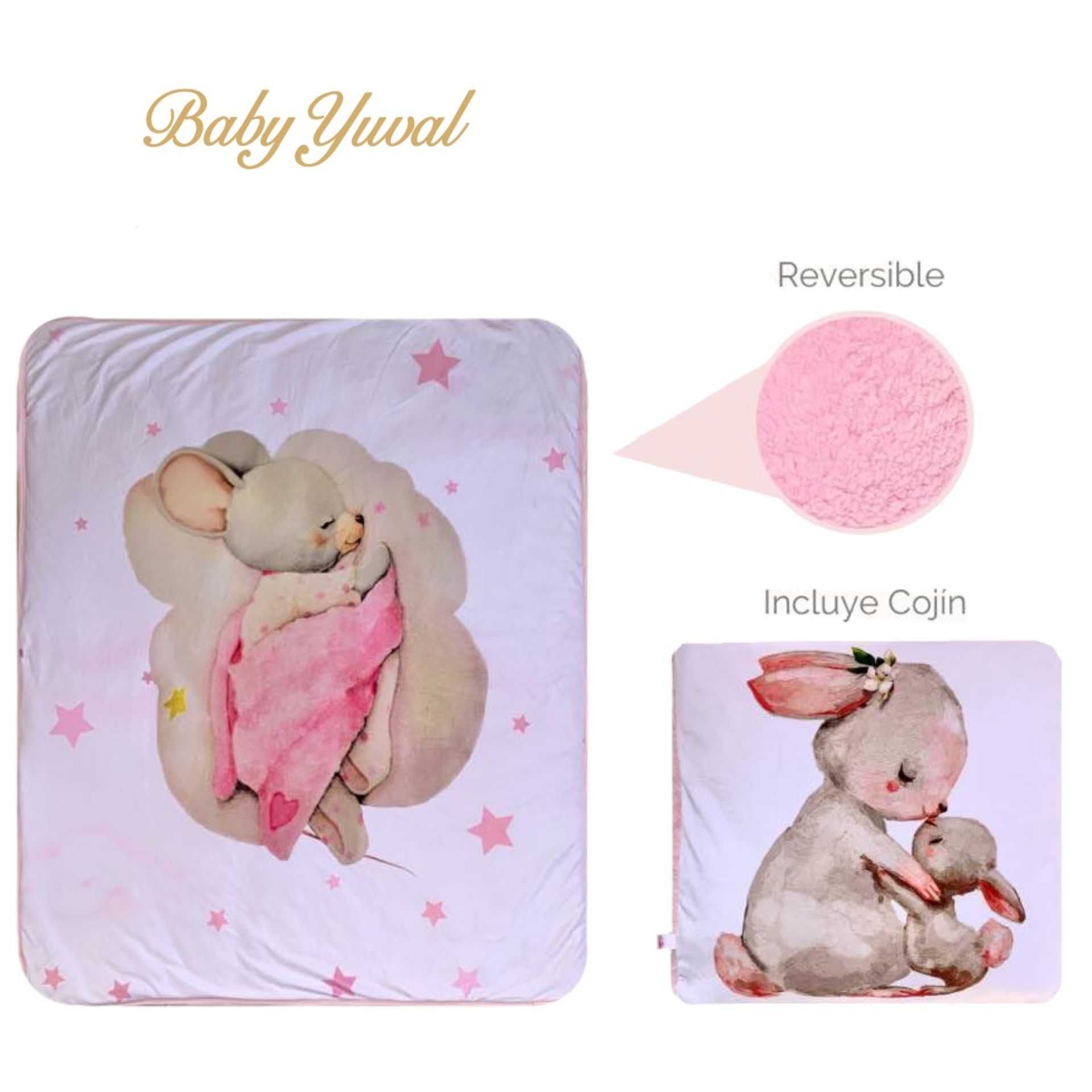 Frazada+ Almohada | Colección Conejita
