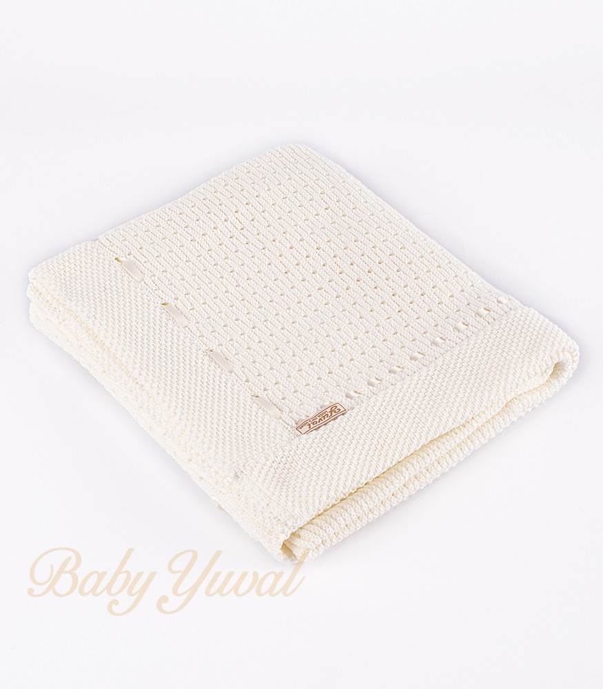 Manta de Hilo Crochet | Crema