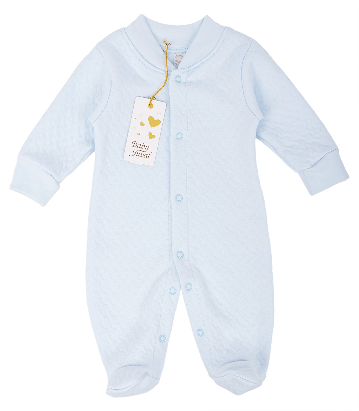 Enterizo Jacquard Algodón | Celeste