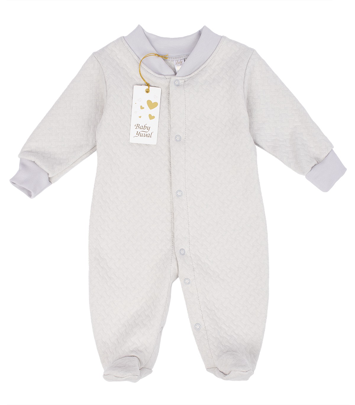 Enterizo Jacquard Algodón | Plomo