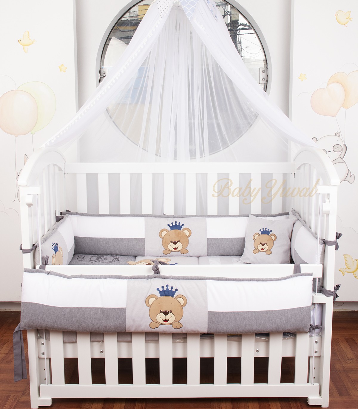 Set de Cuna Osito Rey | Premium Pique