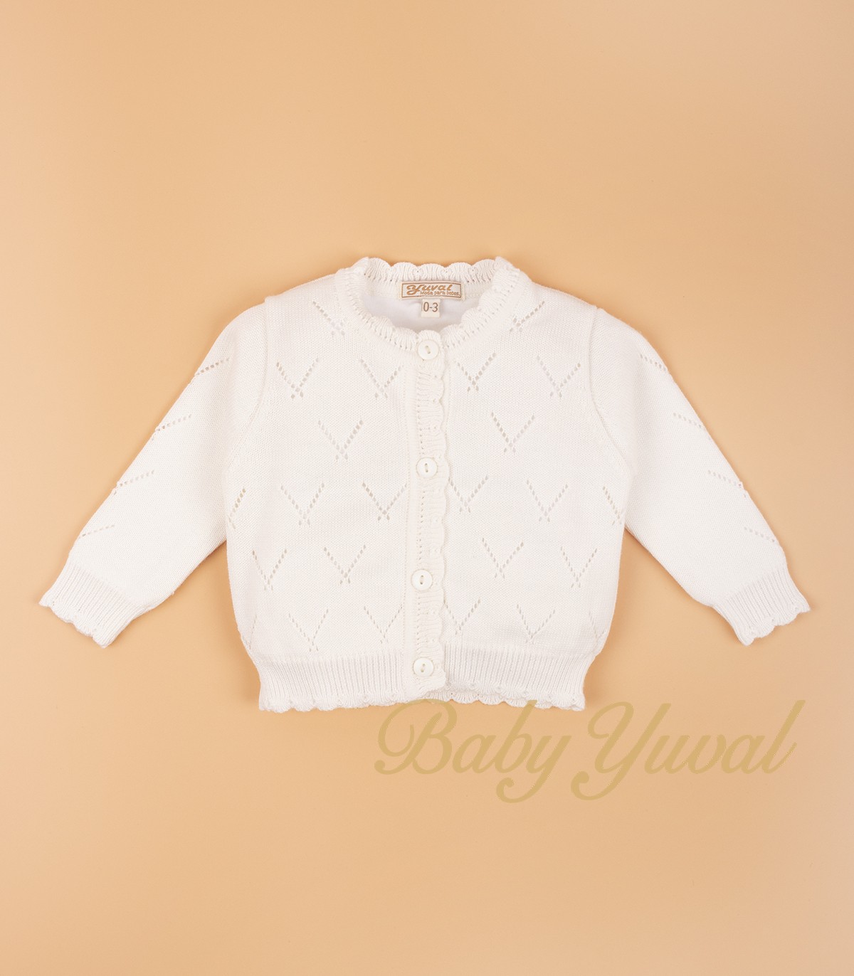 Chompa de Hilo forrada | Mia Cream