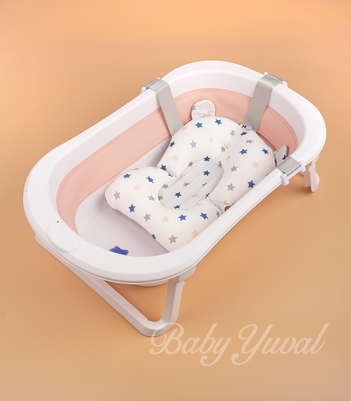 Bañera Tina de Baño para Bebé Plegable | Melón