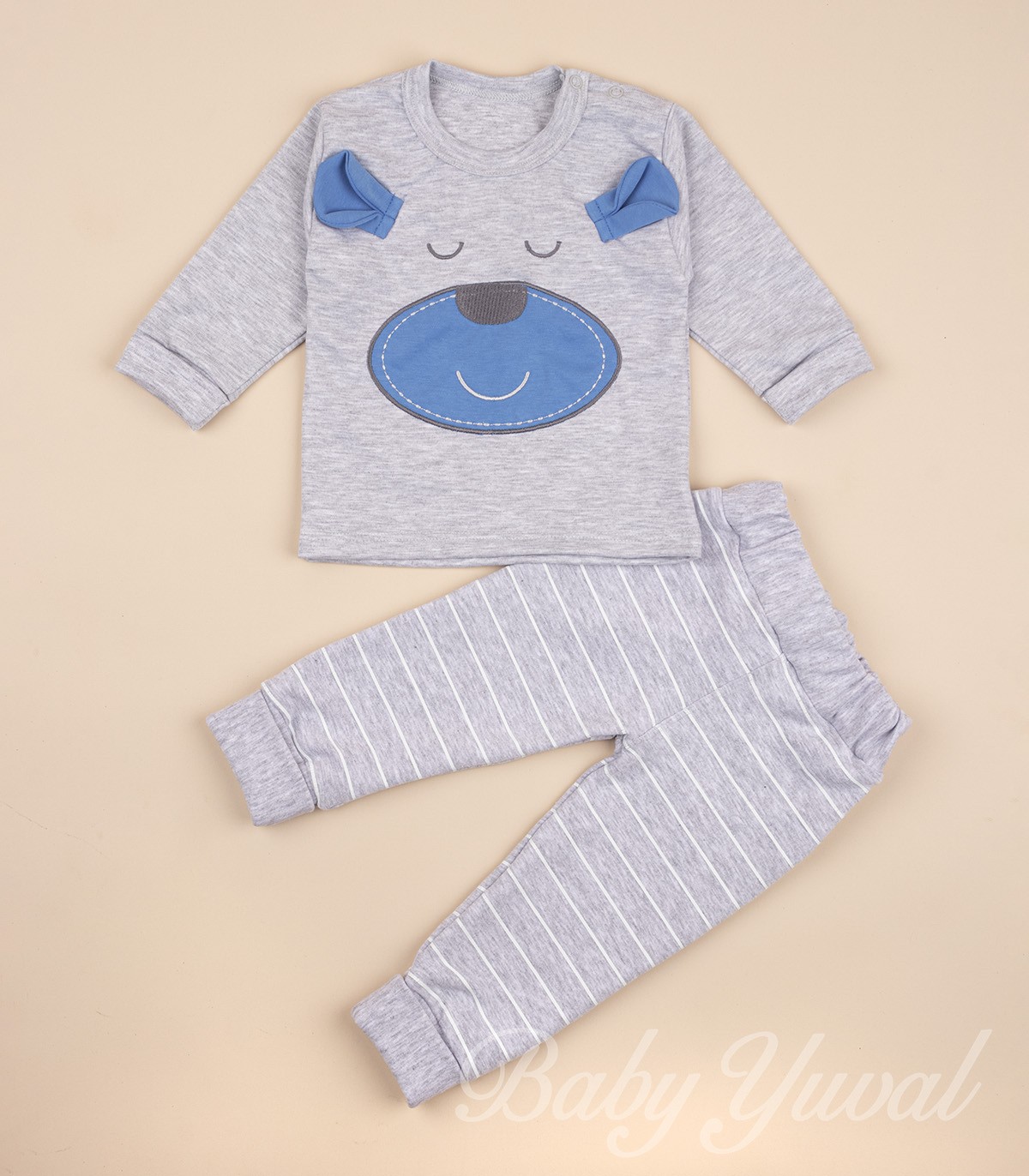 Conjunto de Algodón y Fresh Terry | Dog Grey