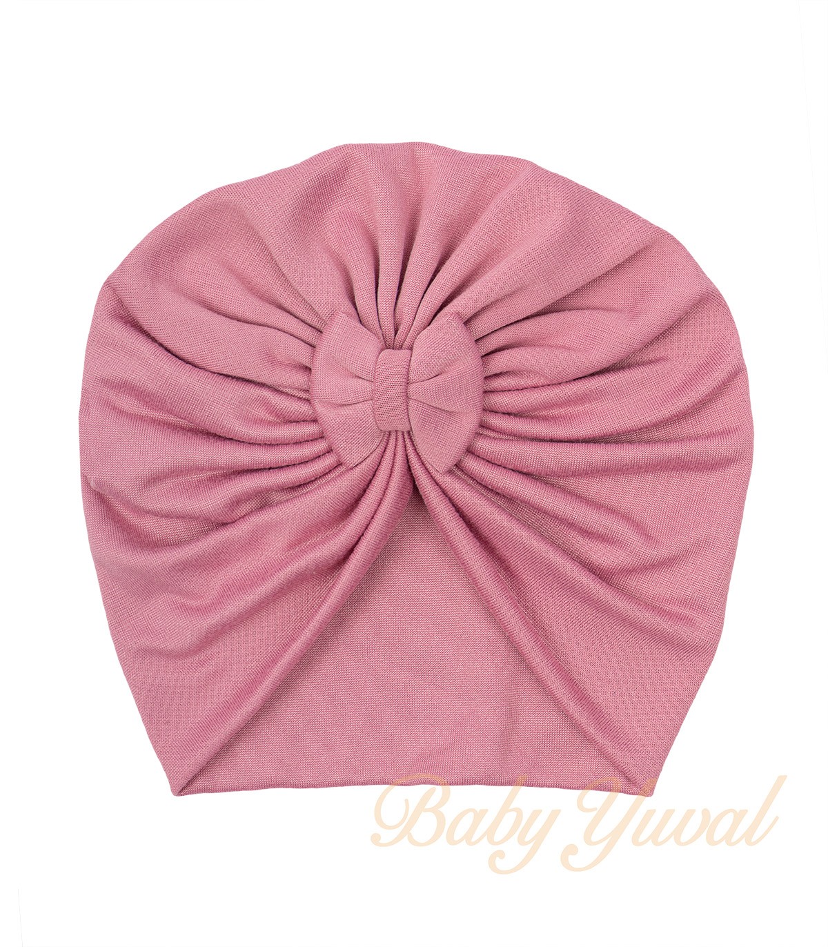 Turbante de Algodón Recién Nacida | Palo Rosa
