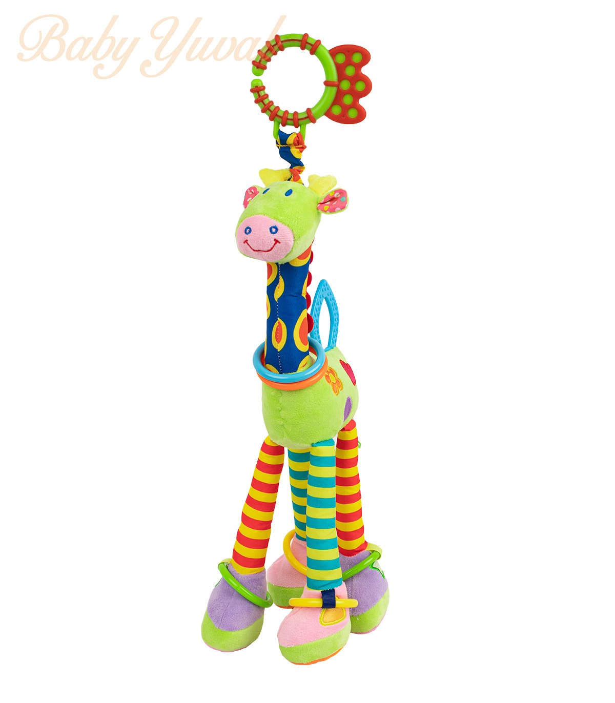 Sonaja Colgante Jirafa Verde | Estimulación Temprana Bebes