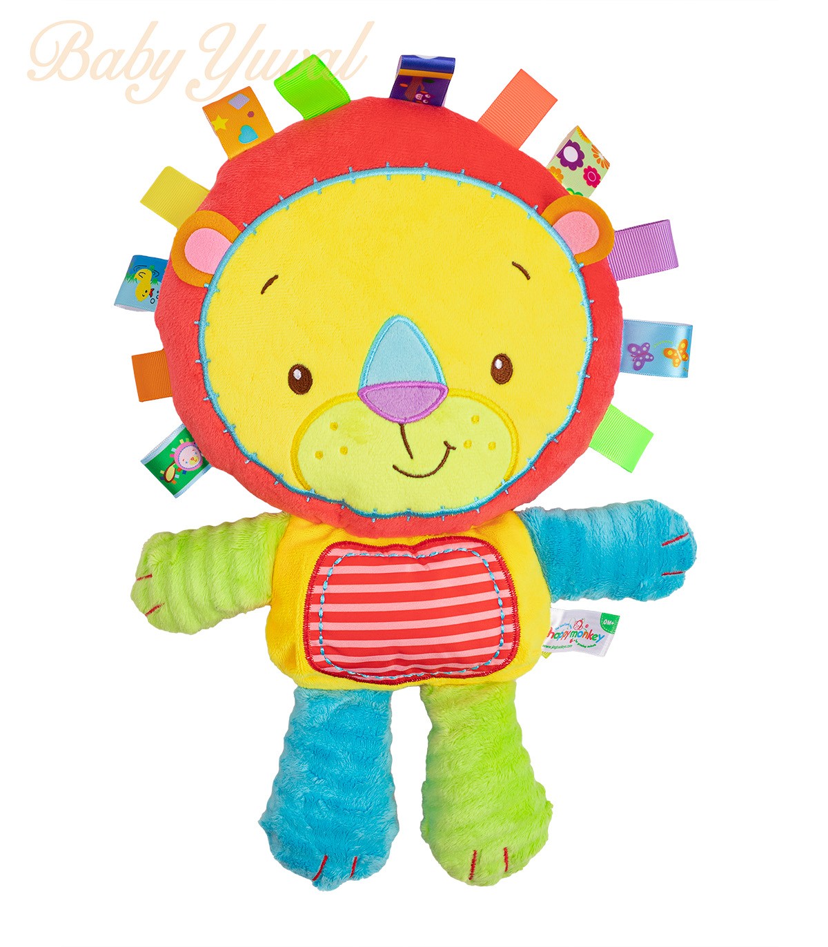 Peluche León Rojo | Estimulación Temprana Bebes