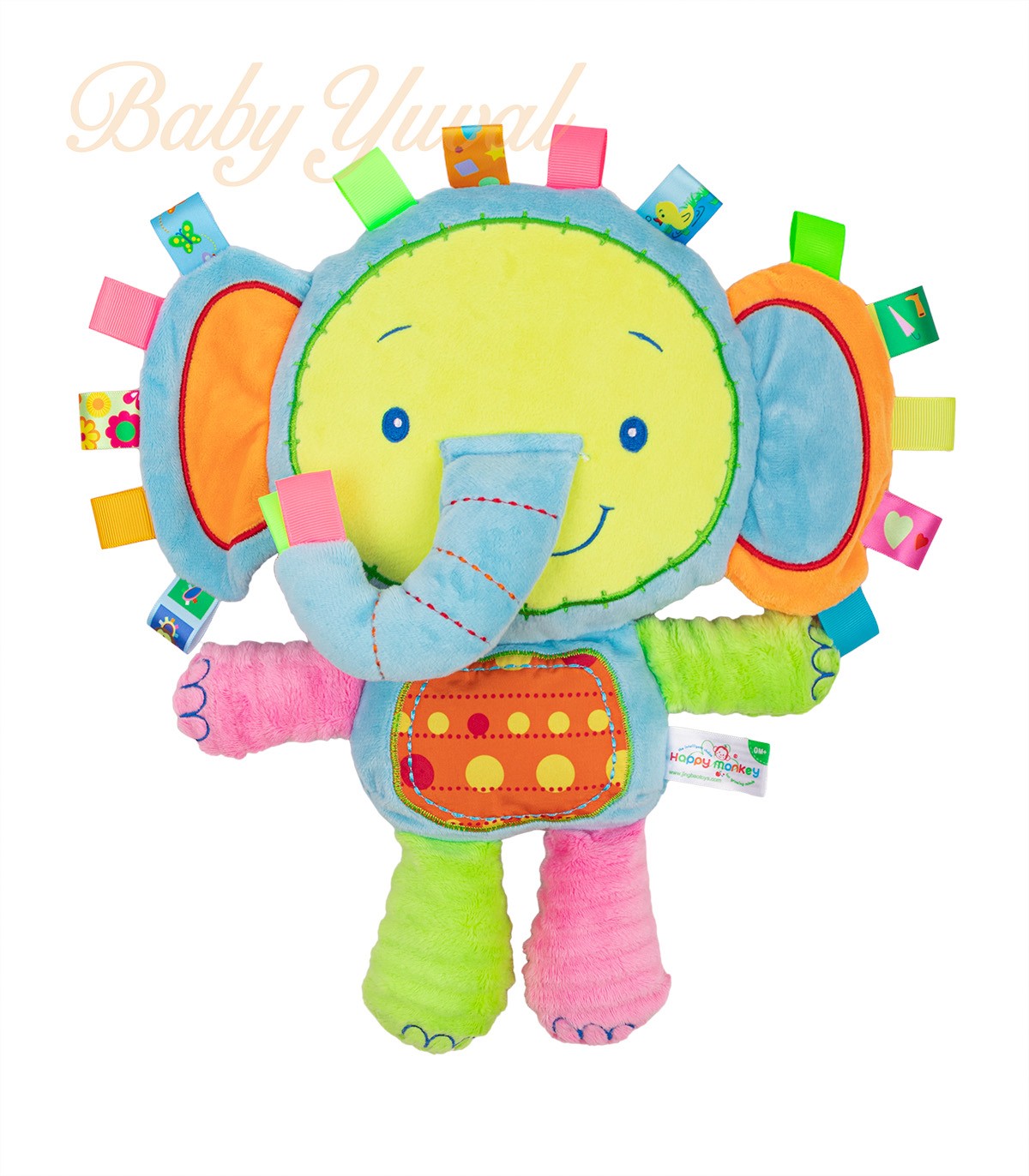 Peluche Elefante Celeste | Estimulación Temprana Bebes
