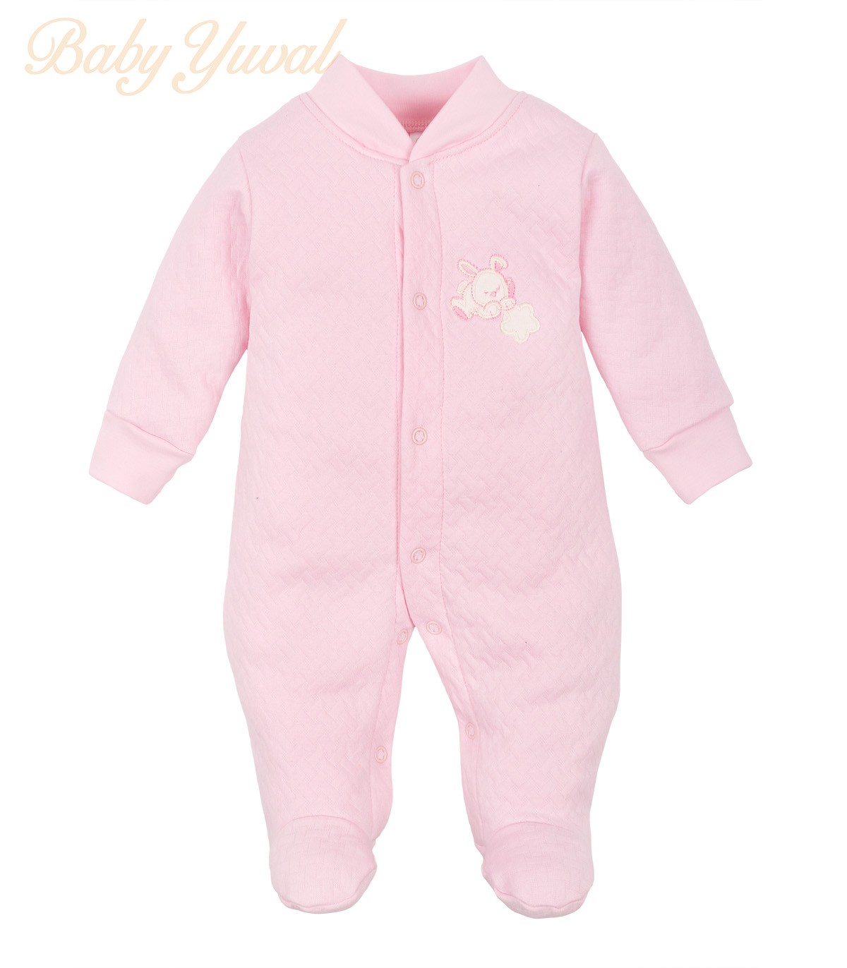 Enterizo Jacquard Algodón | Conejo Rosado