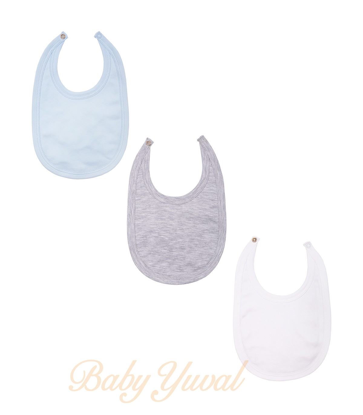 Tripack de Baberos con broche | King