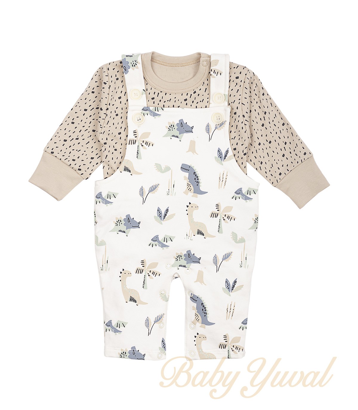 Set Overall Fresh Terry y Polo | Dino Cream
