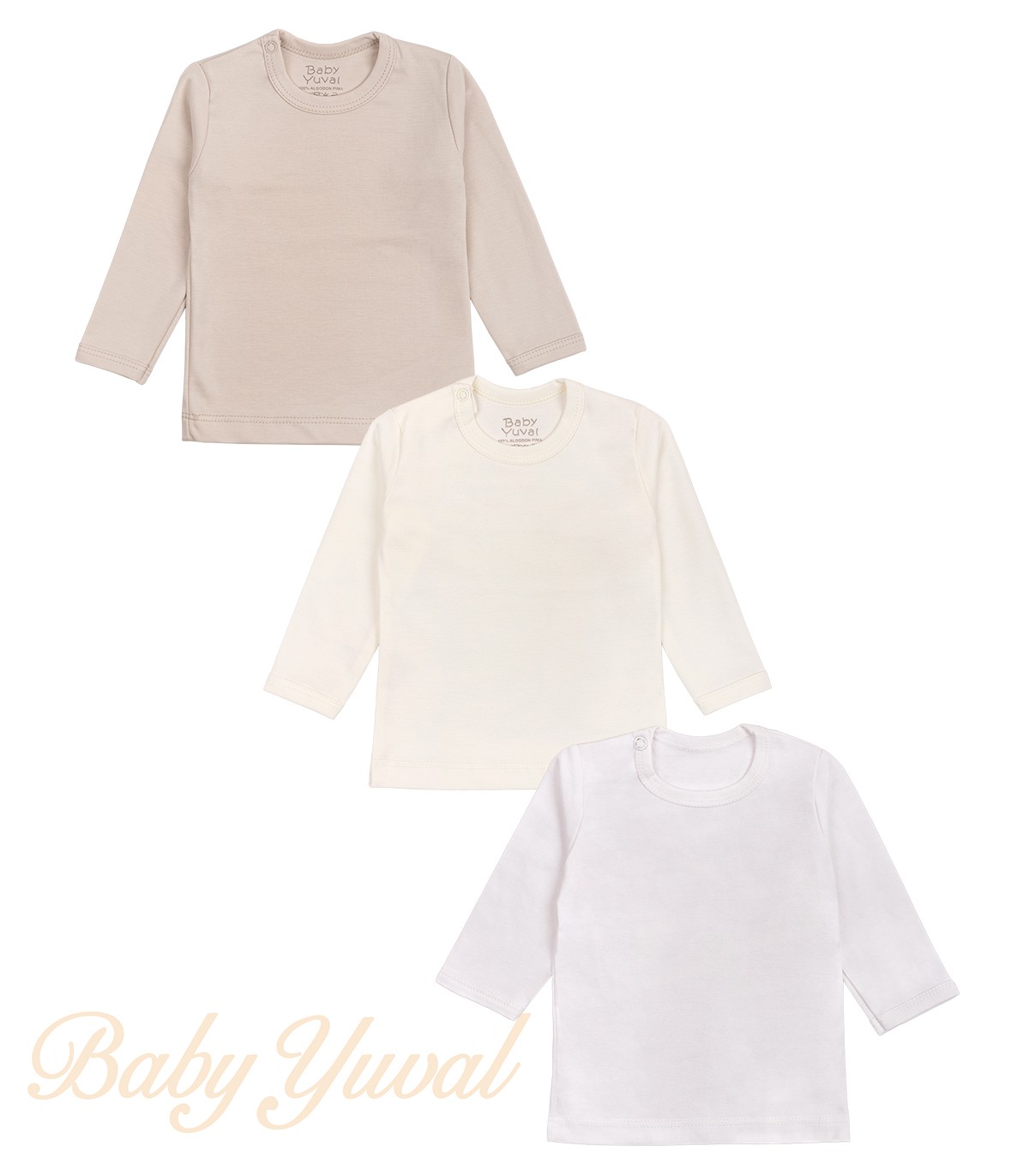 Tripack Polo Manga Larga algodón pima | Colección Teddy