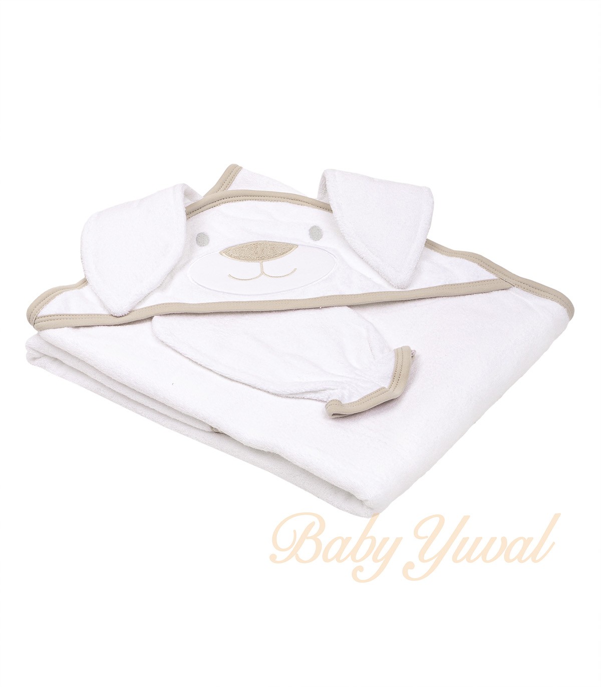 Toalla Doble Felpa Premium | Conejo Beige