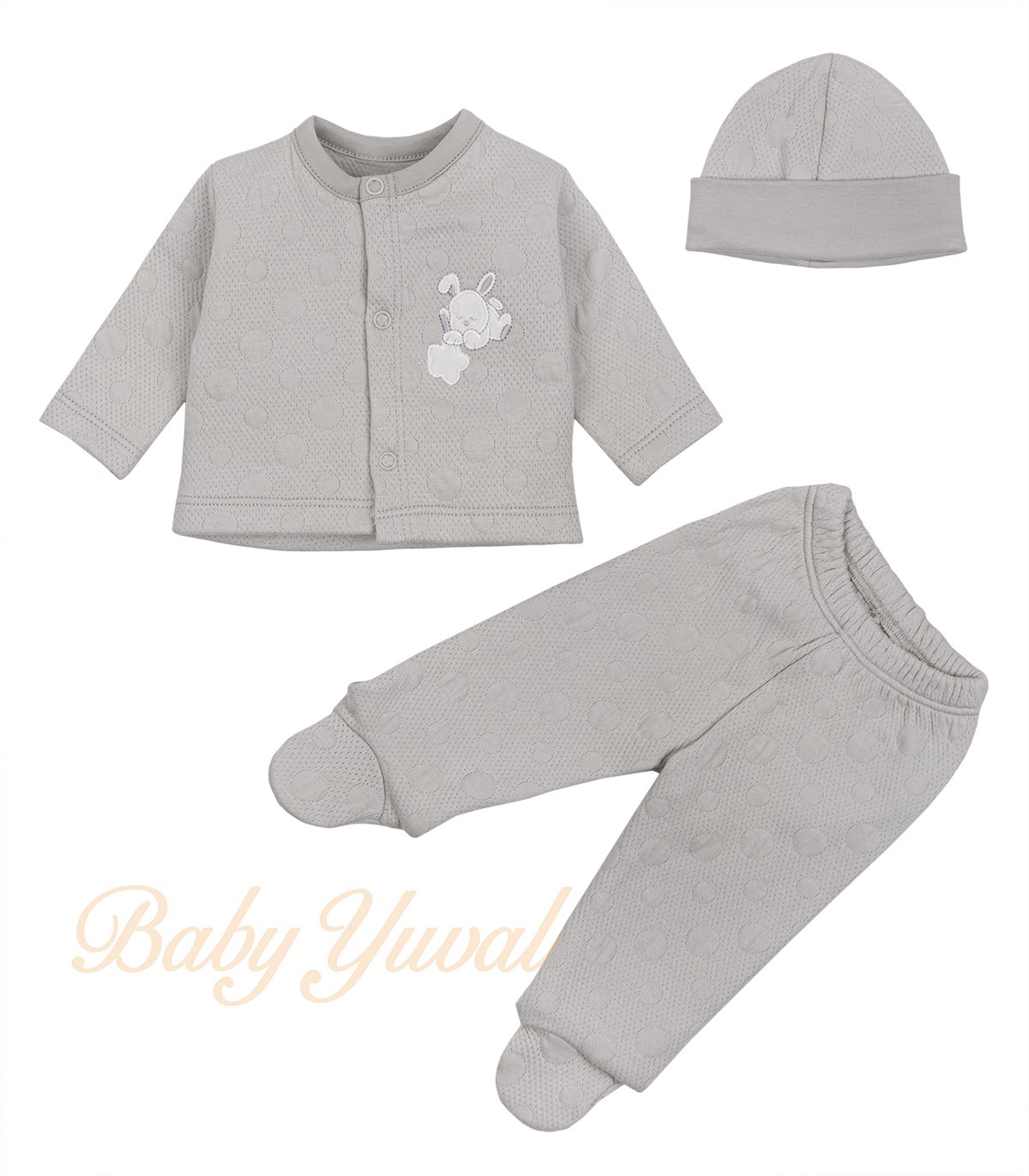 Conjunto Jacquard Algodón | Bunny Grey