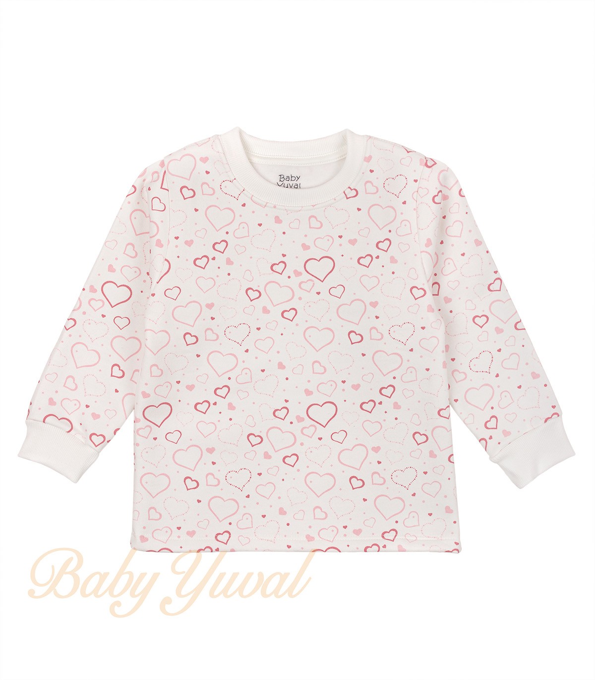 Polera de Franela Algodón | Corazones