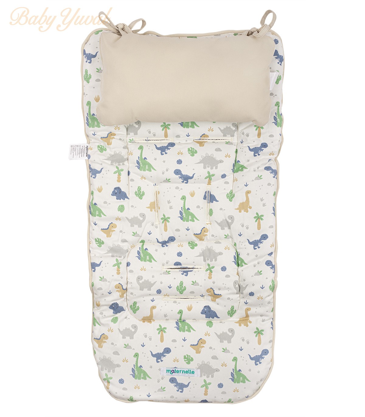 Colchoneta para Coches | Beige Dinosaurio