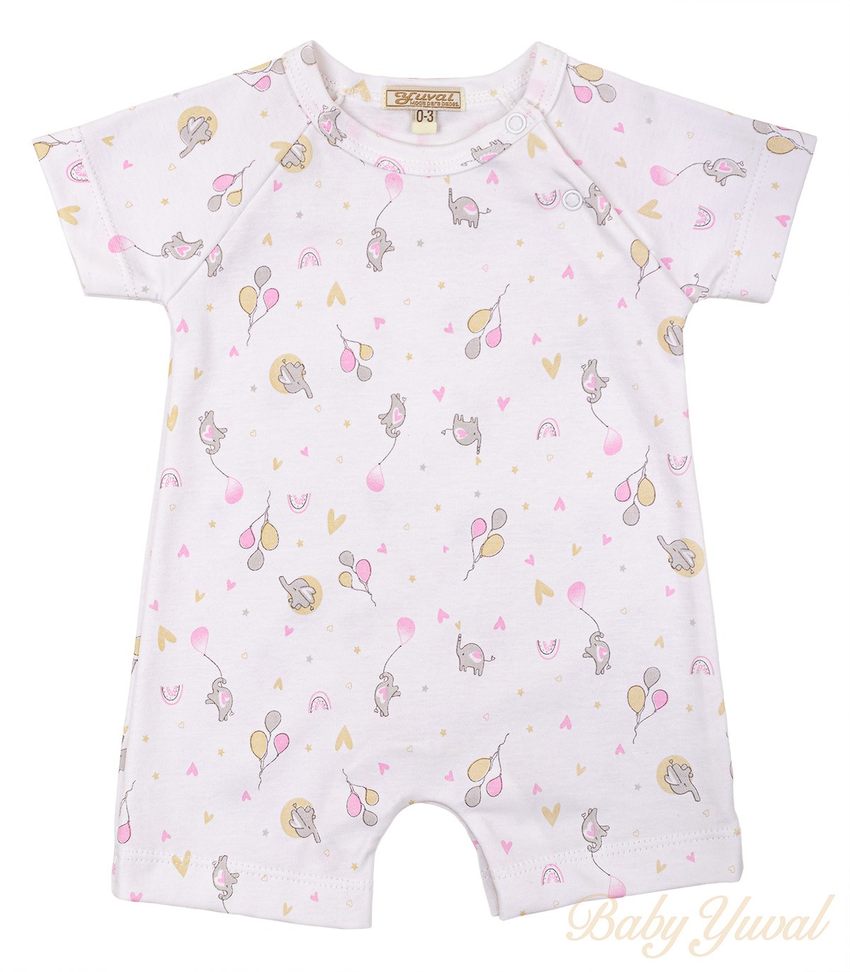 Romper de Algodón | Elefantitas Rose