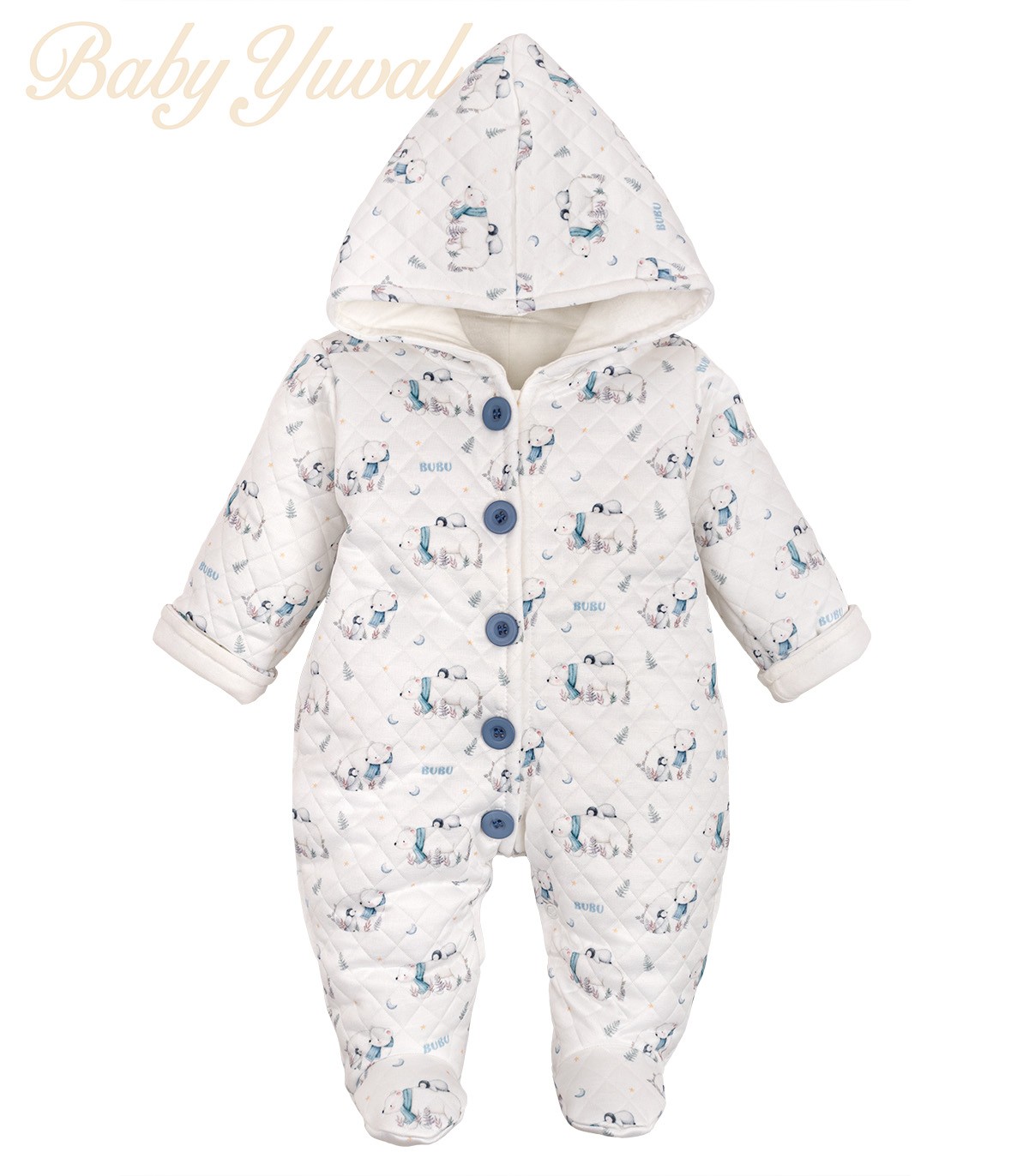 Enterizo Acolchado | Bear Blue