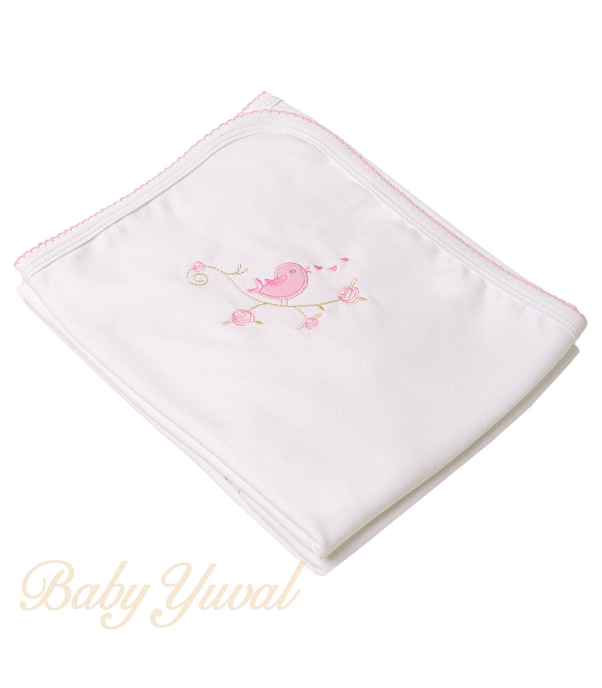 Manta Pima Doble Algodón | Bird White Rose Premium